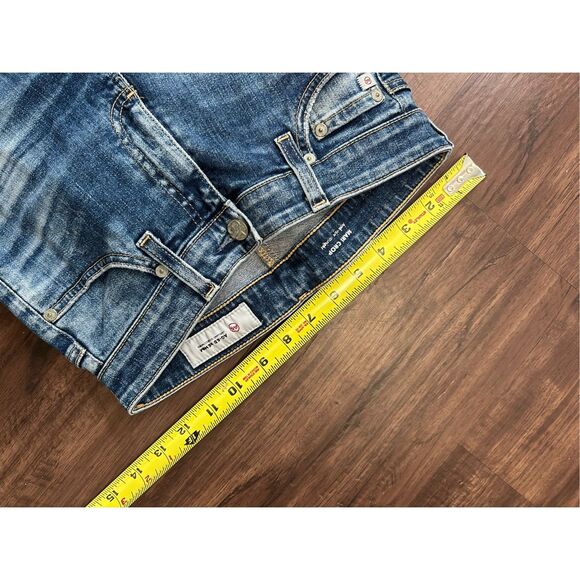 AG ED Denim Mari Crop High-Rise Straight Jeans, Sz 25R +, MSRP $215 - Picture 3 of 6
